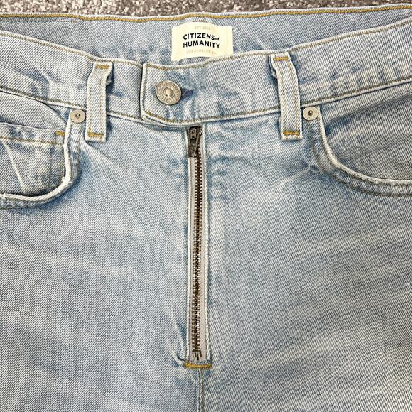 Citizens of Humanity Calista Curve Jeans 26" Exposed Zipper Balloon Barrel Leg - Picture 9 of 14